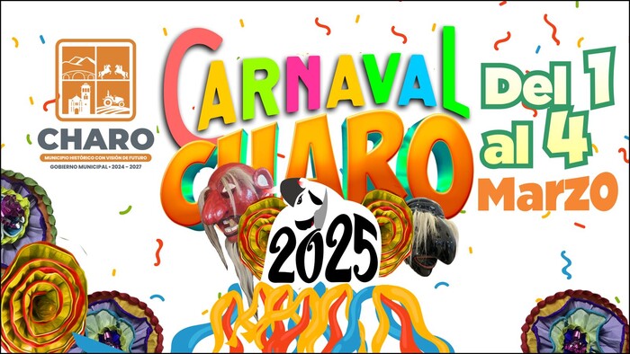 Sectur invita al Carnaval Charo 2025