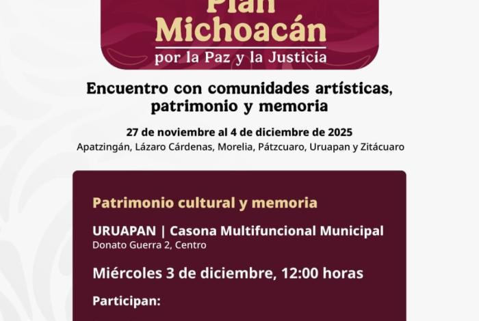 Secum impulsa diálogo con creadores de Uruapan y Zitácuaro para fortalecer Plan Michoacán