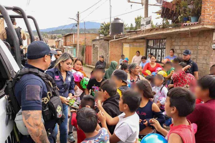 Seguridad Pública lleva alegría a las Colonias del municipio