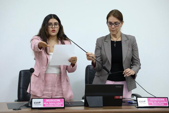 Selene Lizbeth González asume la presidencia provisional del IEM