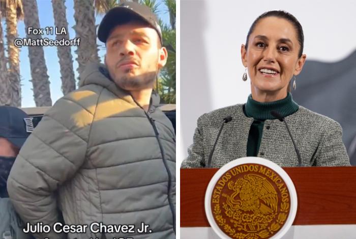 Sheinbaum confirma orden de aprehensión vigente en México contra Julio César Chávez Jr.