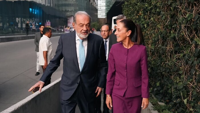 Sheinbaum defiende a Carlos Slim por acusaciones con el crimen organizado