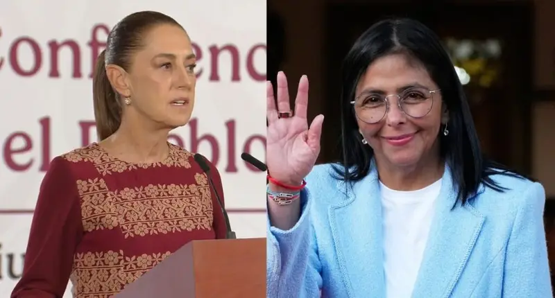 Sheinbaum habla por teléfono con Delcy Rodríguez; le expresa condolencias por víctimas de terremoto en Venezuela