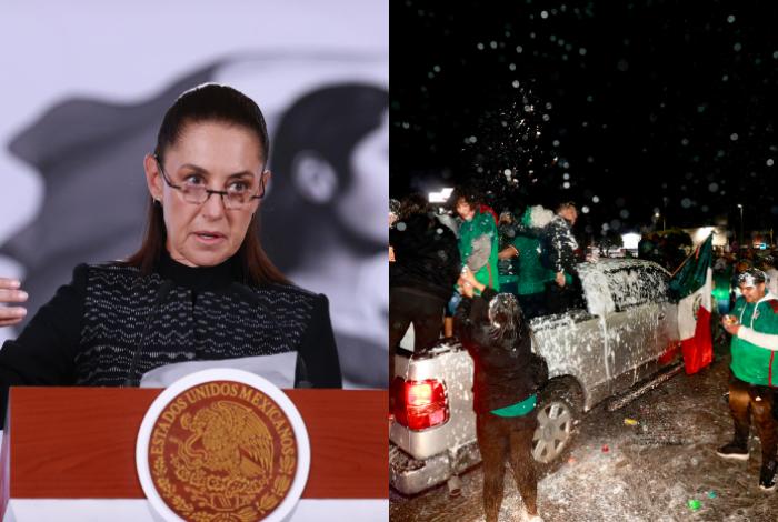 Sheinbaum lamenta muerte de tres personas en celebraciones por triunfo de México