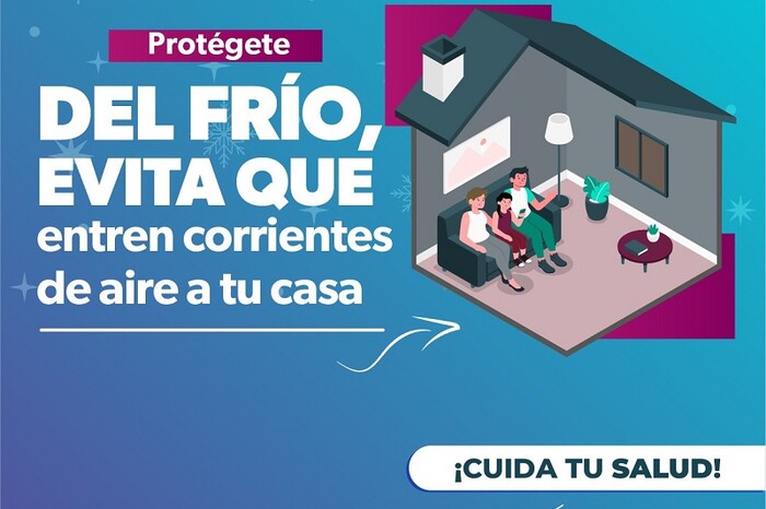 Sigue estos consejos de la SSM para protegerte del frío en tu hogar