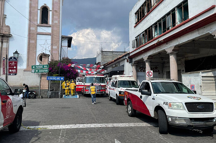 Son 66 locales los dañados tras incendio del mercado Tariácuri, confirman autoridades