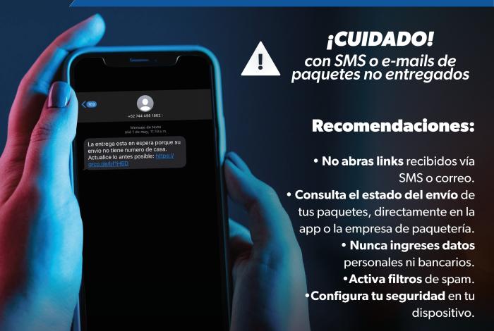 SP lanza ciberalerta por fraudes de supuestos paquetes no entregados