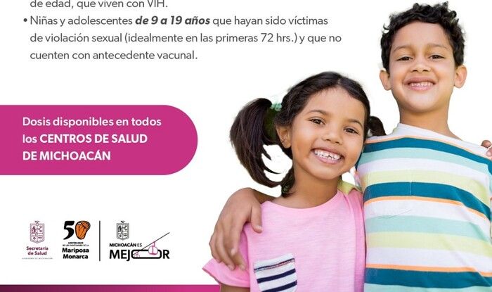 SSM amplía vacunación contra virus del papiloma para niños y grupos vulnerables