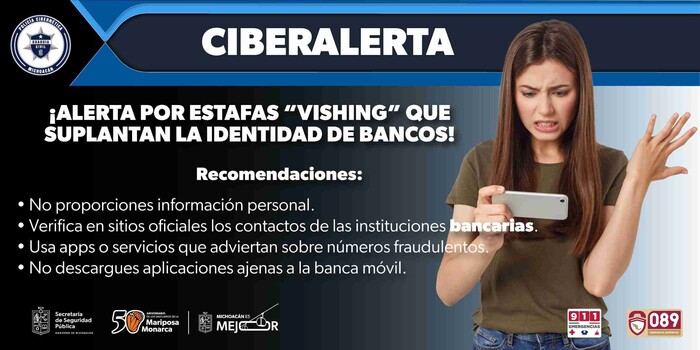 SSP alerta sobre el vishing para evitar fraudes bancarios