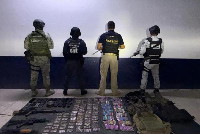 SSP asegura armamento y droga en Buenavista