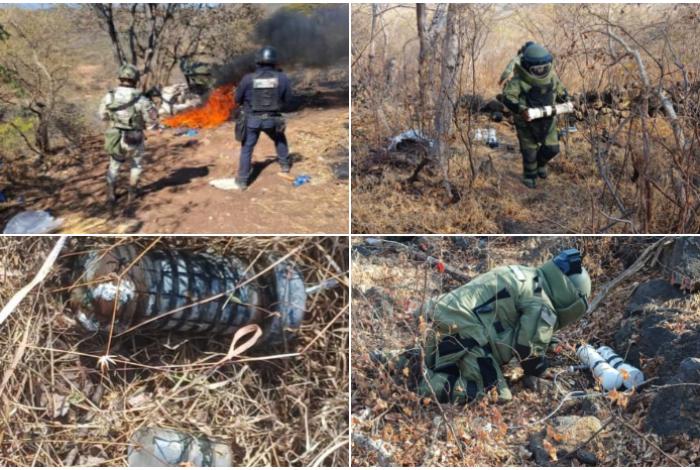 SSP desactiva 12 artefactos explosivos y desmantela campamento ilícito en Buenavista