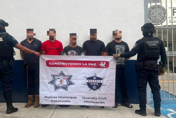 SSP detiene a 5 hombres en posesión de tres armas y droga en Salvador Escalante