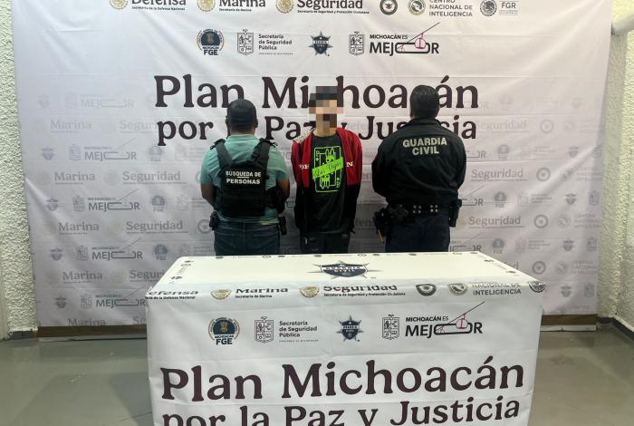 SSP detiene a un hombre en posesión de 74 dosis de metanfetamina en Morelia