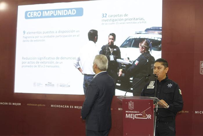 SSP informa: 54 elementos bajo investigación sin goce de sueldo, 15 carpetas a la FGE, bajas y suspensiones...