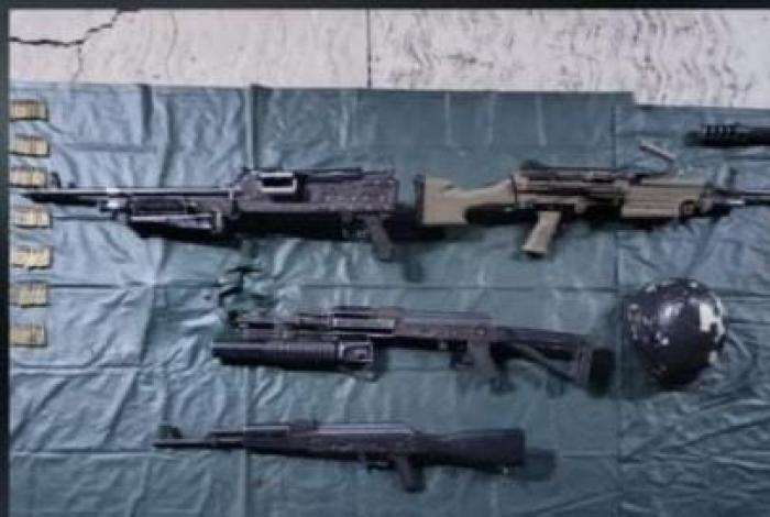 SSP y Defensa aseguran arsenal con barret, ametralladoras y granadas en Aguililla