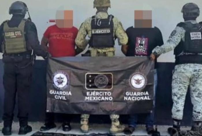 SSP y Defensa detienen a dos hombres armados en Buenavista