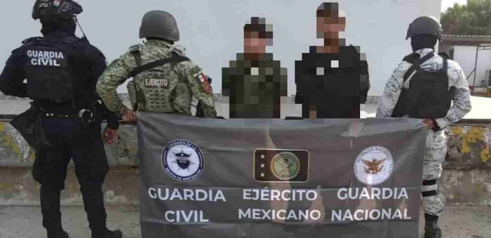 SSP y fuerzas federales detienen a dos con 132 dosis de drogas en Apatzingán