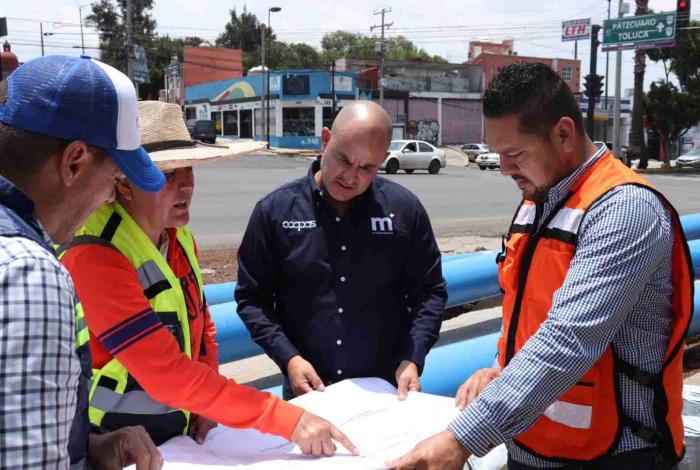 Supervisa Adolfo Torres importantes obras hidráulicas que beneficiarán a más de 320 mil habitantes de Morelia