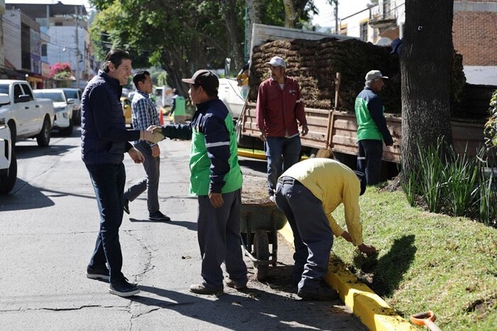 Supervisa Alfonso Martínez intervención integral en Avenida Fuentes de Morelia