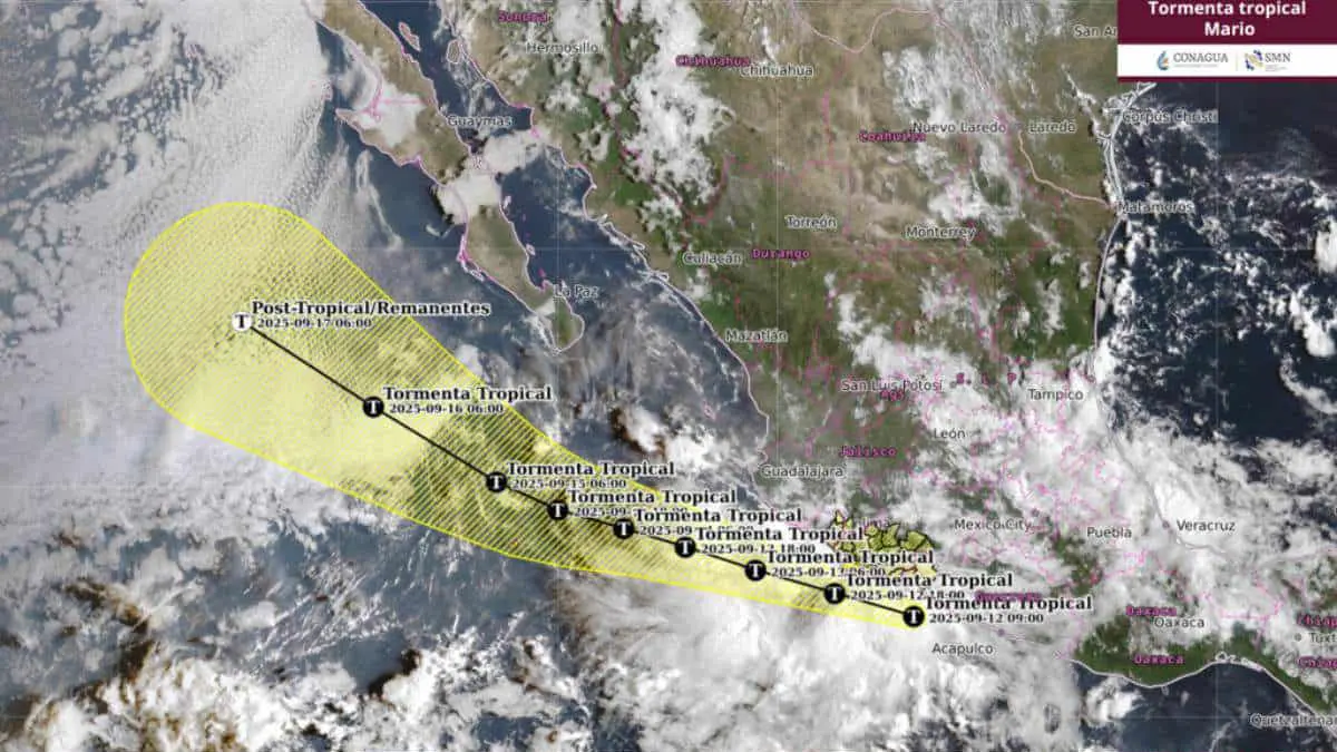 Suspenden clases en Lázaro Cárdenas, derivado de la tormenta tropical “Mario”