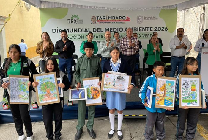 Tarímbaro conmemora el Día Mundial del Medio Ambiente con actividades de concientización ciudadana