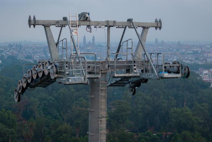 Teleférico en Morelia alcanza 70% de avance