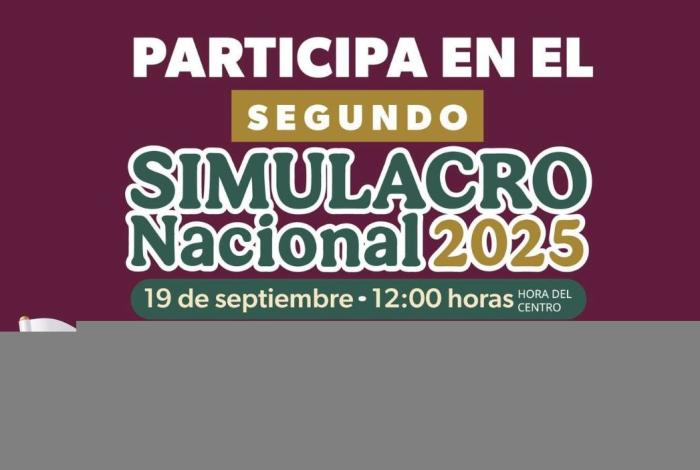 Todo listo para el Segundo Simulacro Nacional 2025