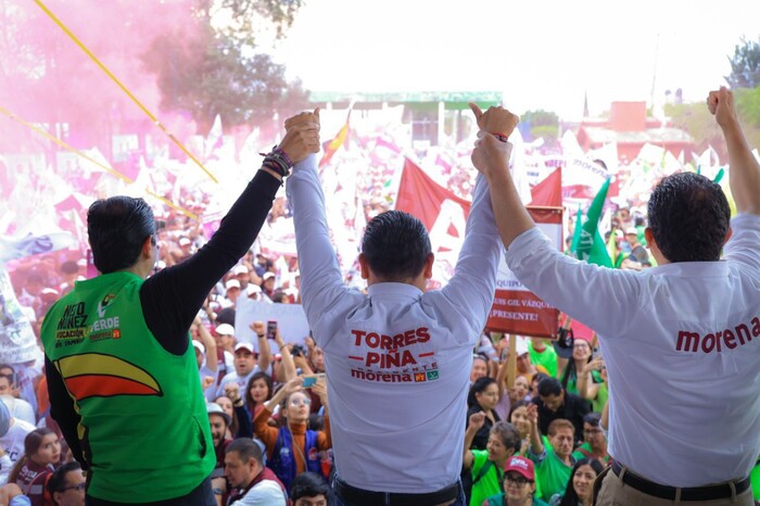 Torres Piña cierra campaña ante más de 10 mil almas en la colonia Solidaridad