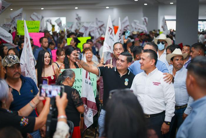 Torres Piña llega fortalecido a la recta final: reúne a 3 mil 500 en Zitácuaro y más de 5 mil en Zacapu