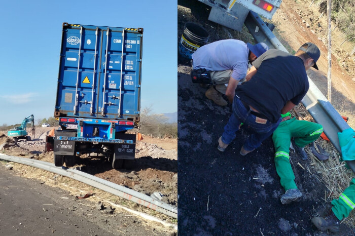 Trabajador de la autopista "Siglo XXI" es atropellado por un tráiler