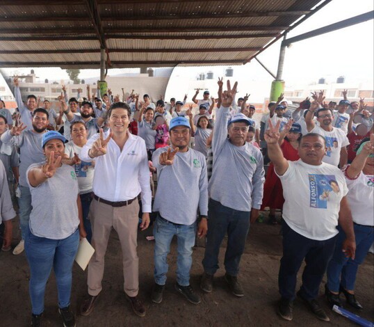 Trabajadores de residuos sólidos respaldan resultados de Alfonso Martínez