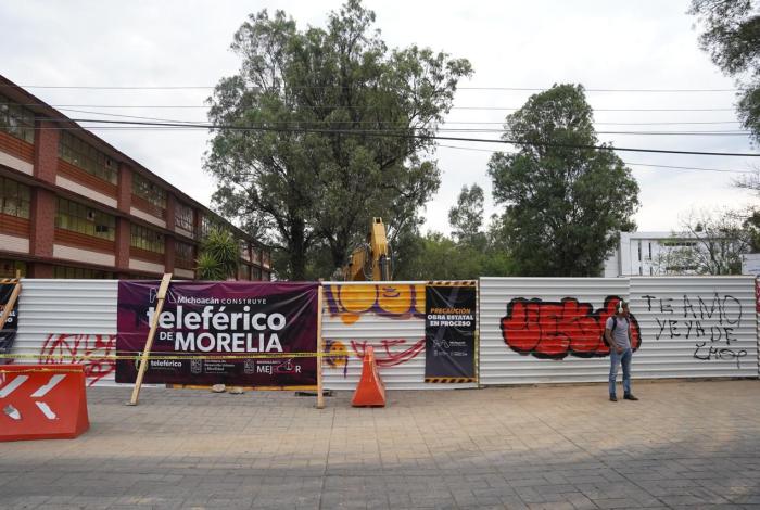 Trabajos en Secundaria Técnica No.3, apenas labores preliminares para teleférico