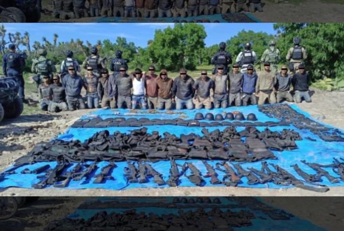 Tras operativo por aire y tierra detienen a 18 en un campamento en Aguascalientes; se desatan narcobloqueos