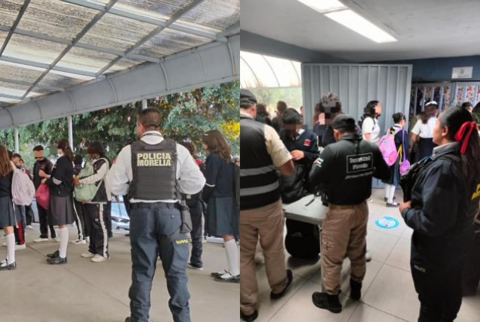 Tras presunta amenaza de tiroteo en la Técnica 65, Pablo Alarcón encabeza operativo preventivo