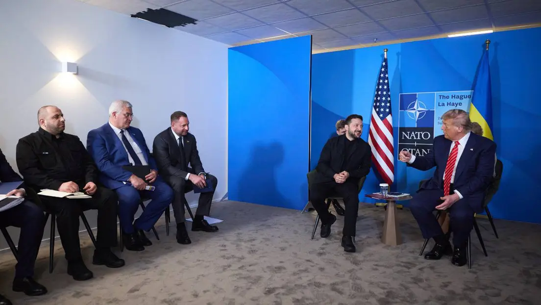 Trump comenta la reunión con Zelenski en La Haya
