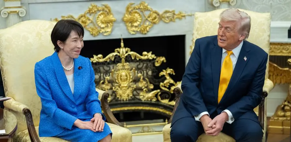 Trump destaca a Takaichi, durante visita de la japonesa a los EU