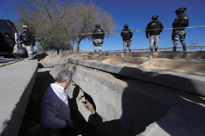 Túnel clandestino en la frontera tenía dos años operando; estaba dentro del alcantarillado