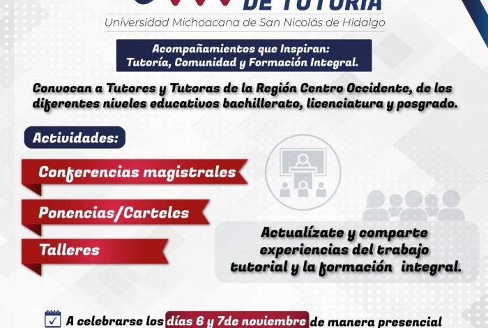 Tutoras y tutores de la Región Centro Occidente de la ANUIES se reunirán en la UMSNH
