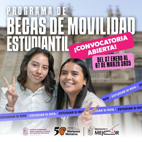 Últimos días para solicitar beca de movilidad estudiantil: Iemsysem