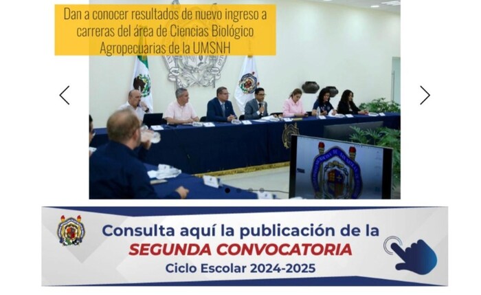 UMSNH lanza segunda convocatoria de ingreso