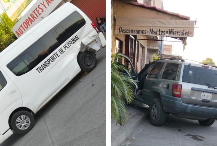 Un muerto y un herido, saldo de choque múltiple en Apatzingán