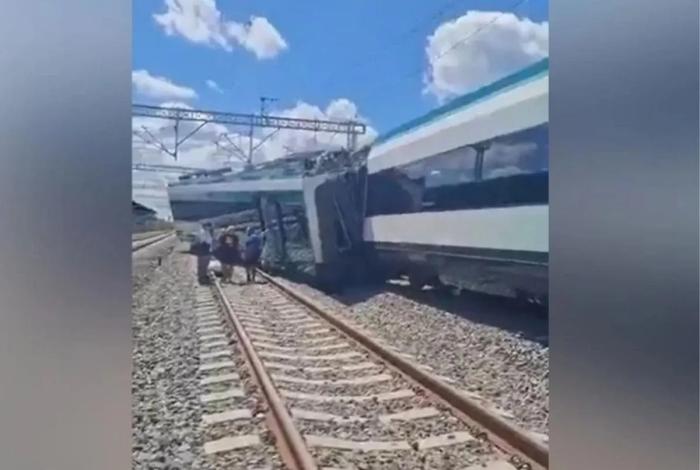Vagón del Tren Maya sufre descarrilamiento en Izamal, Yucatán, no se reportan lesionados (Video)