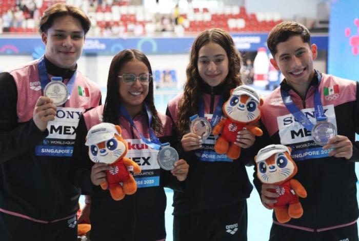 Van tres medallas de plata para México en el Mundial de Deportes Acuáticos