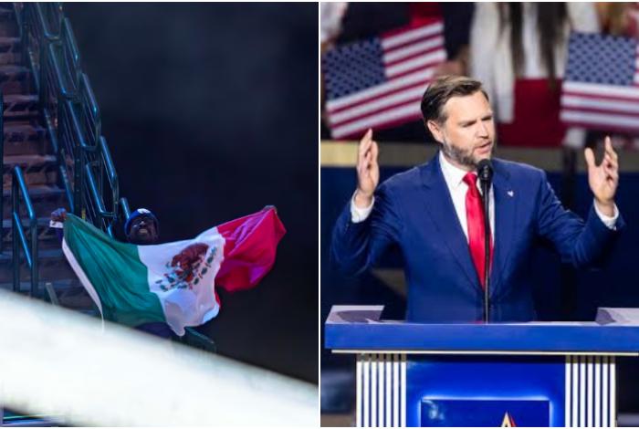 Vance responde a manifestante con bandera mexicana: "Si amas México, vete allí"