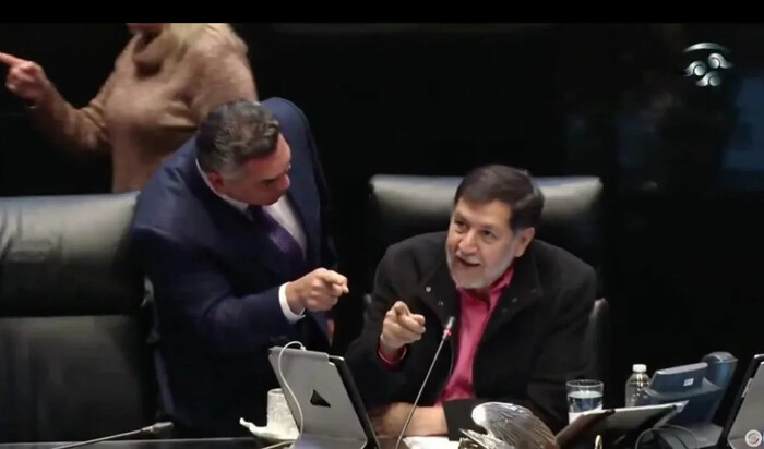 Video: “Alito” y Noroña se calientan en el Senado; “¡no me ponga el dedo encima!”, “¡no me grite!”