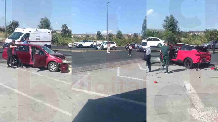 #Video: Brutal choque de camionetas en el camino a Ciudad Salud