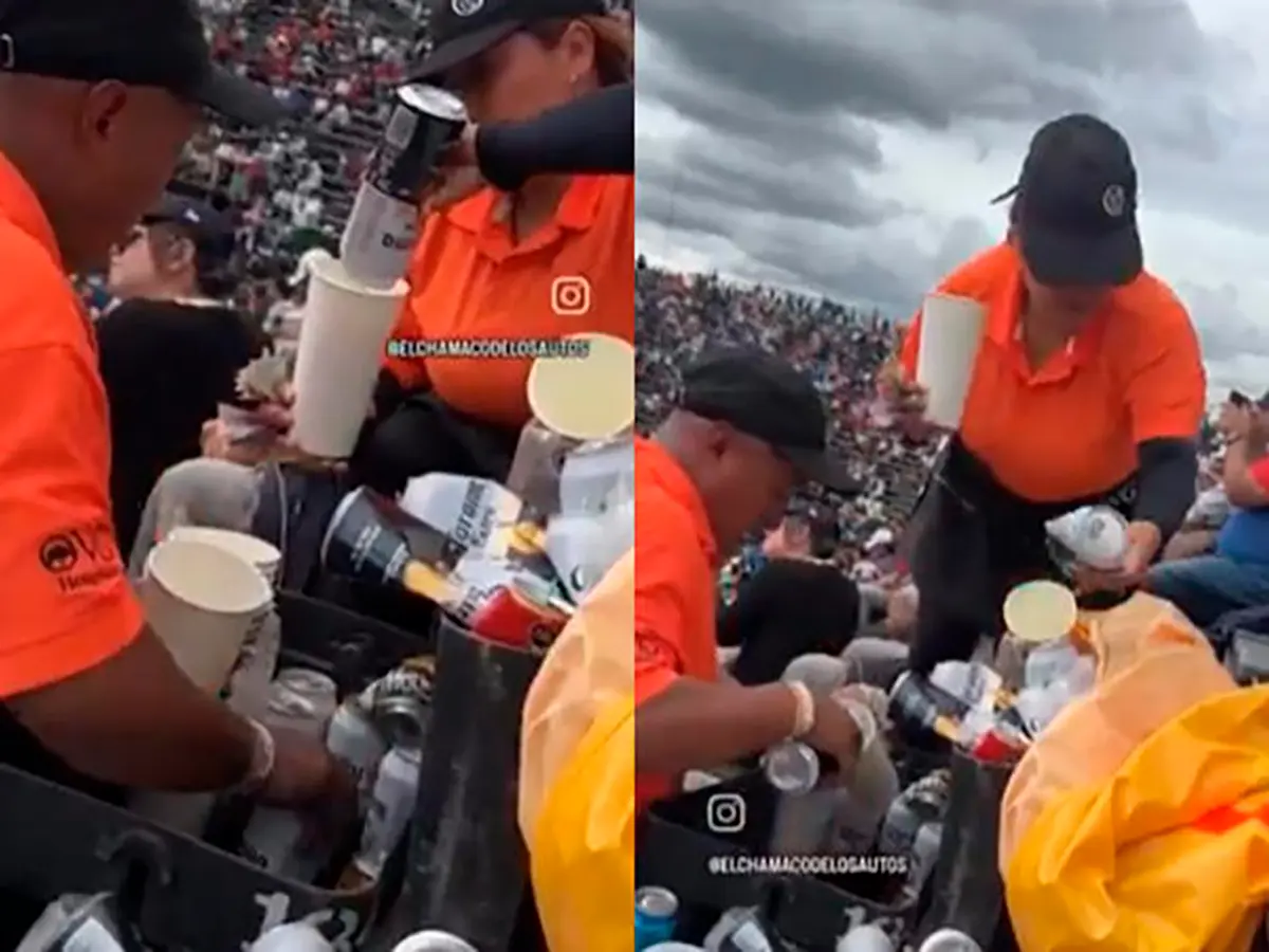 #Video: Captan a vendedores manipulando bebidas en evento NASCAR