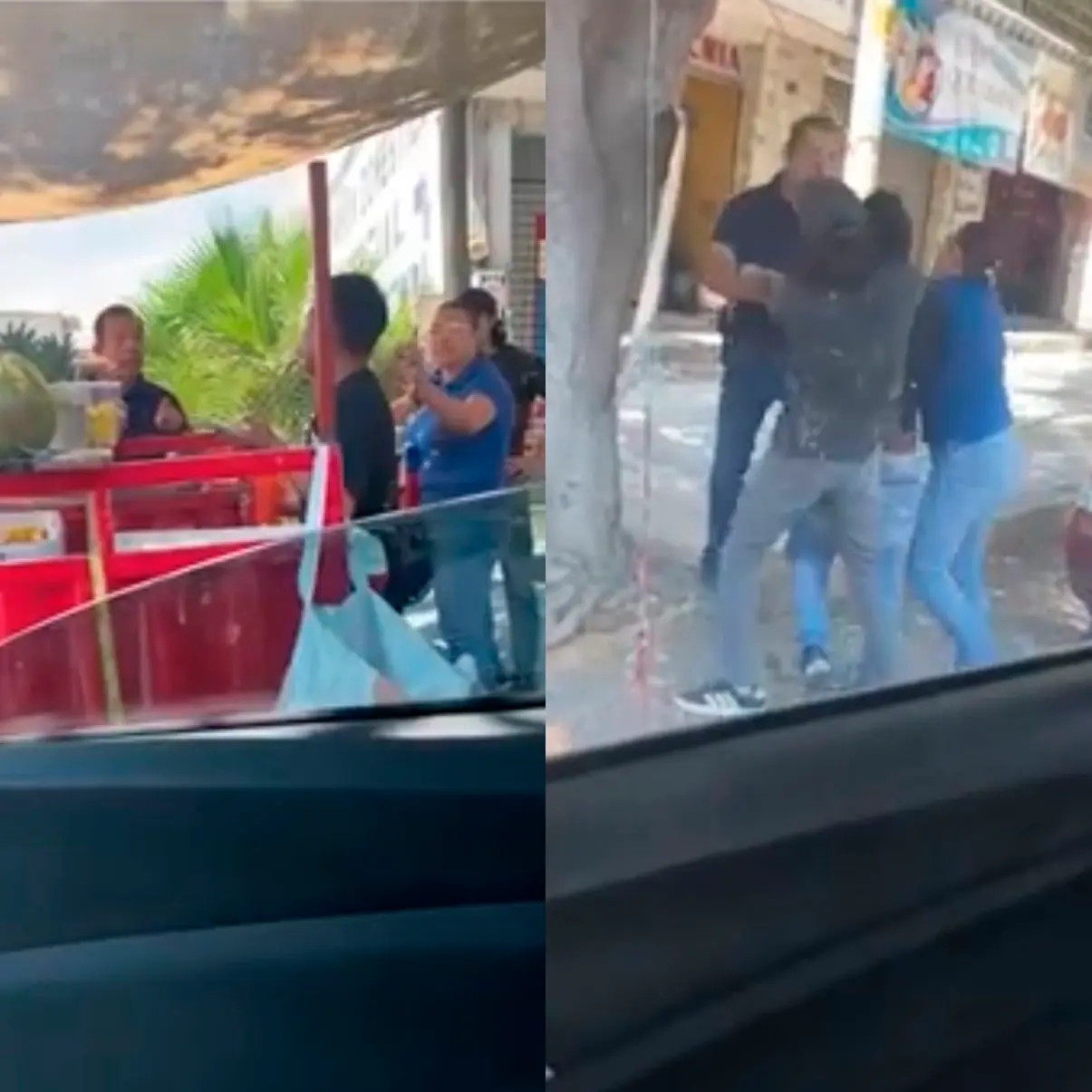 #Video: golpean a vendedor en Tehuacán; agresores ya fueron identificados