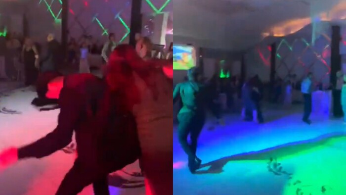 #Video | Invitada taclea al abuelo de la quinceañera