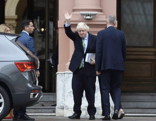 #Video |Javier Milei se reúne con Boris Johnson en la Casa Rosada de Argenitna